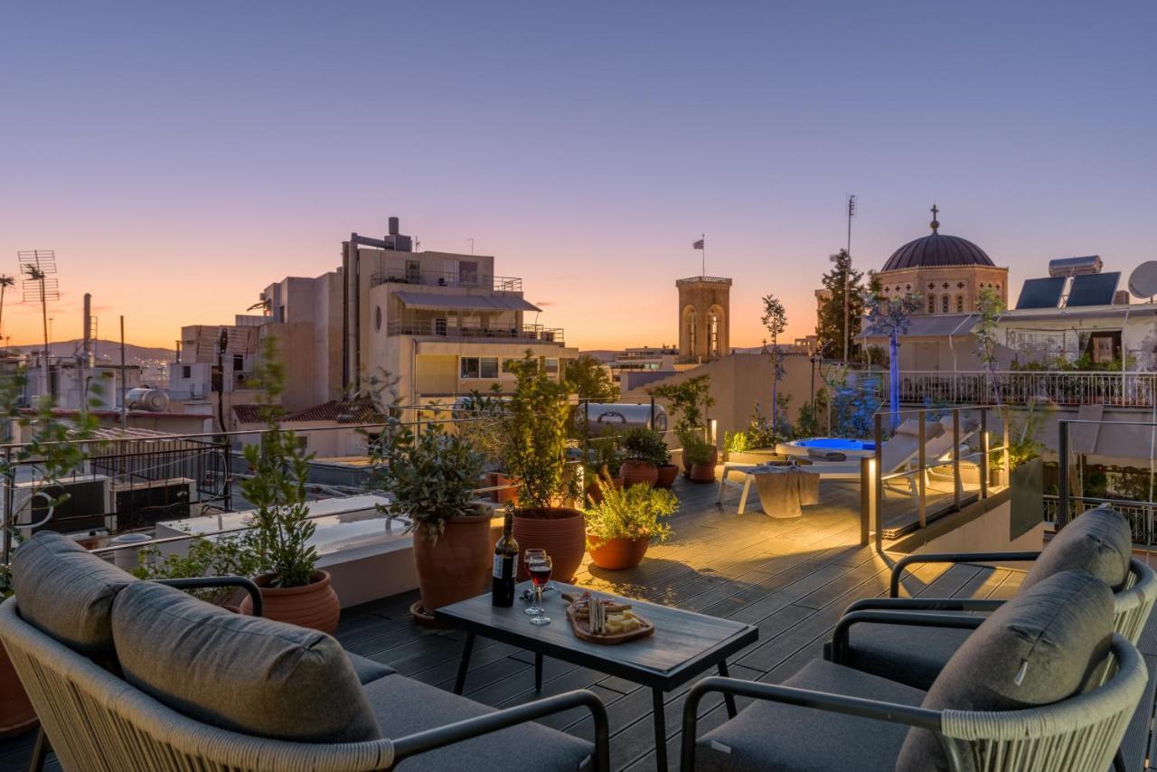 Meno Suite With Private Terrace - Jaccuzzi, Acropolis View Афины Экстерьер фото